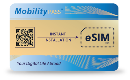 MobilityPass Universal eSIM for Cell Phone